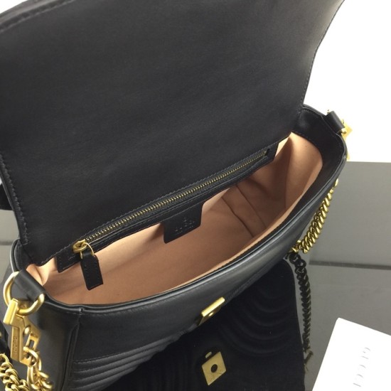 Gucci GG Marmont small top handle bag black 498110 Gucci GG Marmont small top handle bag black 498110