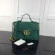 Gucci GG Marmont small top handle bag green 498110 Gucci GG Marmont small top handle bag green 498110