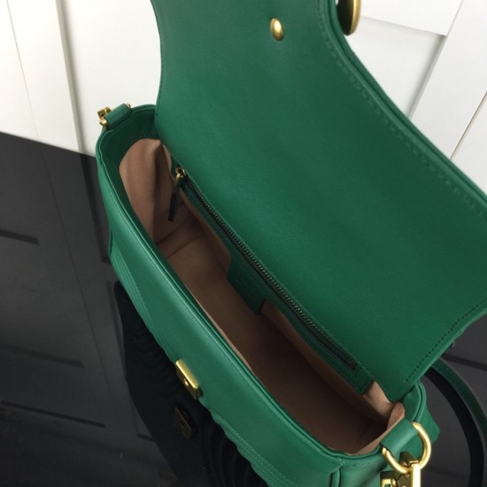 Gucci GG Marmont small top handle bag green 498110 Gucci GG Marmont small top handle bag green 498110