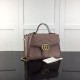 Gucci GG Marmont small top handle bag nude 498110 Gucci GG Marmont small top handle bag nude 498110