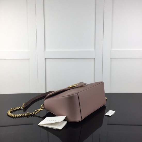 Gucci GG Marmont small top handle bag nude 498110 Gucci GG Marmont small top handle bag nude 498110