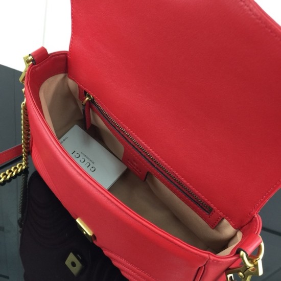 Gucci GG Marmont small top handle bag red 498110 Gucci GG Marmont small top handle bag red 498110