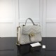 Gucci GG Marmont small top handle bag white 498110 Gucci GG Marmont small top handle bag white 498110