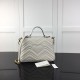 Gucci GG Marmont small top handle bag white 498110 Gucci GG Marmont small top handle bag white 498110
