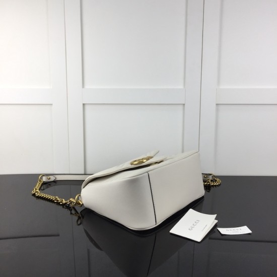 Gucci GG Marmont small top handle bag white 498110 Gucci GG Marmont small top handle bag white 498110