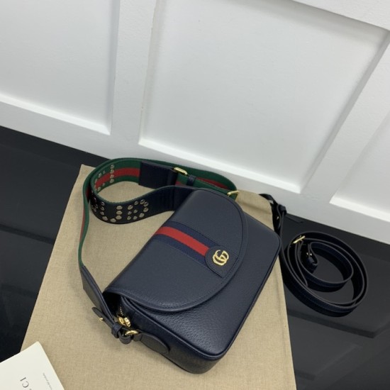 Gucci Ophidia small shoulder bag blue leather Gucci Ophidia small shoulder bag blue leather