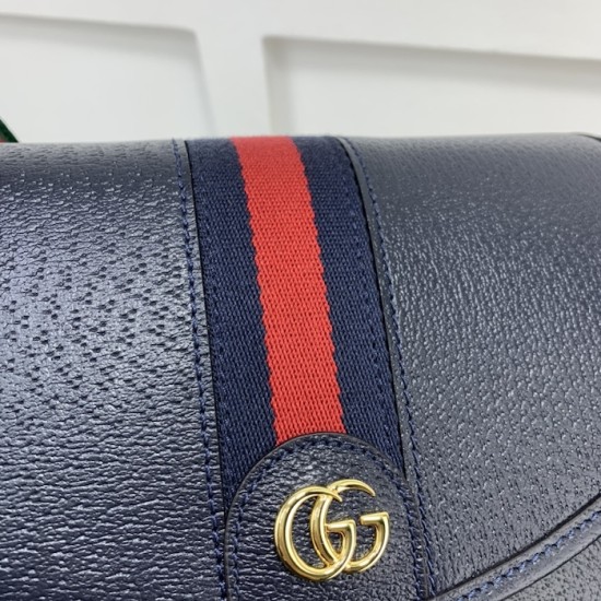 Gucci Ophidia small shoulder bag blue leather Gucci Ophidia small shoulder bag blue leather