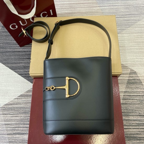 Gucci 73 Small Bucket Bag Black Gucci 73 Small Bucket Bag Black