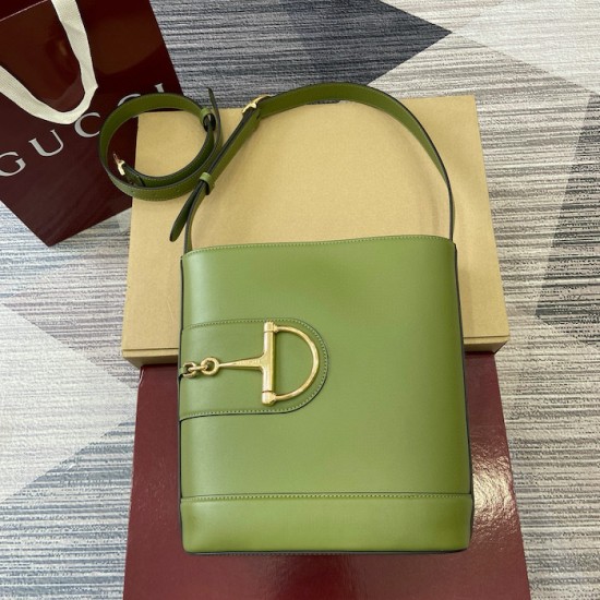 Gucci 73 Small Bucket Bag Green Gucci 73 Small Bucket Bag Green