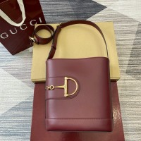 Gucci 73 Small Bucket Bag Red
