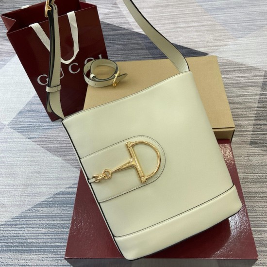 Gucci 73 Small Bucket Bag White Gucci 73 Small Bucket Bag White
