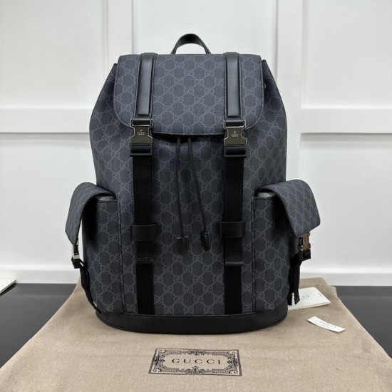 Gucci Black GG Supreme canvas backpack 792080 Gucci Black GG Supreme canvas backpack 792080