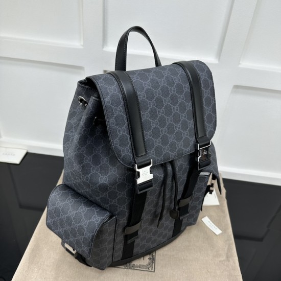 Gucci Black GG Supreme canvas backpack 792080 Gucci Black GG Supreme canvas backpack 792080