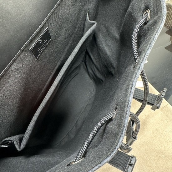 Gucci Black GG Supreme canvas backpack 792080 Gucci Black GG Supreme canvas backpack 792080