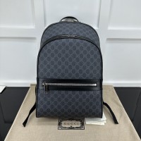 Gucci GG Supreme canvas black backpack ‎792123