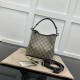 Gucci GG Emblem mini bucket bag black 815118 Gucci GG Emblem mini bucket bag black 815118