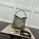 Gucci GG Emblem mini bucket bag black 815118 Gucci GG Emblem mini bucket bag black 815118