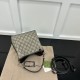 Gucci GG Emblem mini bucket bag black 815118 Gucci GG Emblem mini bucket bag black 815118