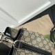 Gucci GG Emblem mini bucket bag black 815118 Gucci GG Emblem mini bucket bag black 815118