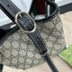 Gucci GG Emblem mini bucket bag black 815118 Gucci GG Emblem mini bucket bag black 815118
