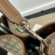 Gucci GG Emblem mini bucket bag brown 815118 Gucci GG Emblem mini bucket bag brown 815118