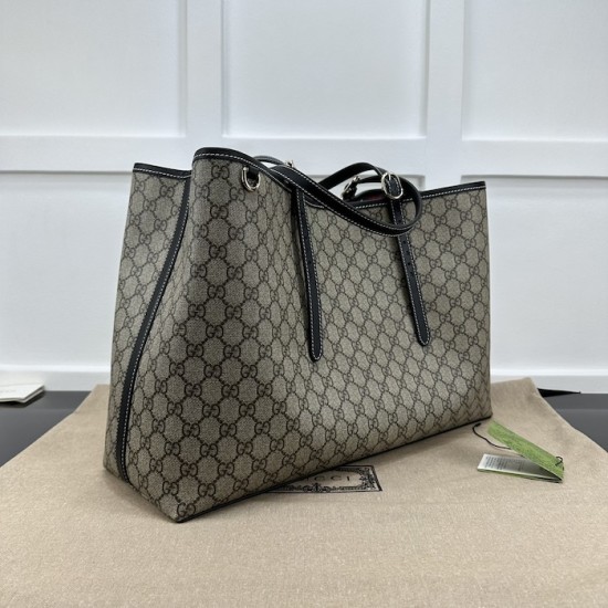 Gucci GG Emblem large tote bag black 815212 Gucci GG Emblem large tote bag black 815212