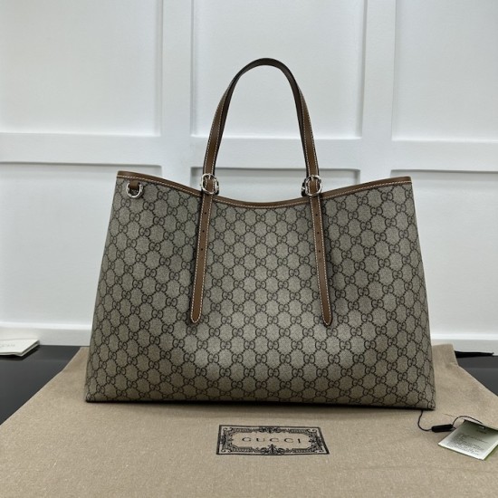 Gucci GG Emblem large tote bag brown 815212 Gucci GG Emblem large tote bag brown 815212