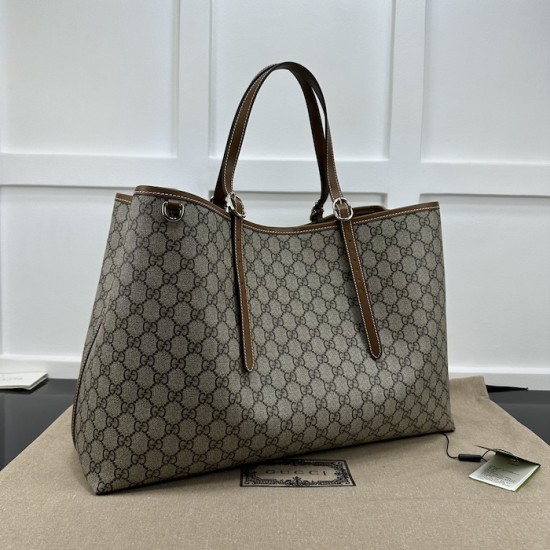Gucci GG Emblem large tote bag brown 815212 Gucci GG Emblem large tote bag brown 815212