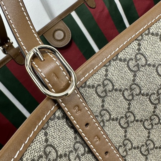 Gucci GG Emblem large tote bag brown 815212 Gucci GG Emblem large tote bag brown 815212