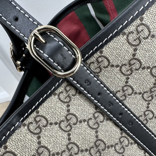Gucci GG Emblem medium tote bag black 815213 Gucci GG Emblem medium tote bag black 815213