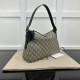 Gucci GG Emblem medium shoulder bag black 815216 Gucci GG Emblem medium shoulder bag black 815216