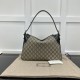 Gucci GG Emblem medium shoulder bag black 815216 Gucci GG Emblem medium shoulder bag black 815216