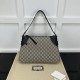 Gucci GG Emblem large shoulder bag black 815217 Gucci GG Emblem large shoulder bag black 815217
