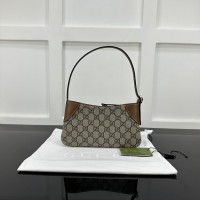 Gucci GG Emblem super mini shoulder bag brown ‎820696