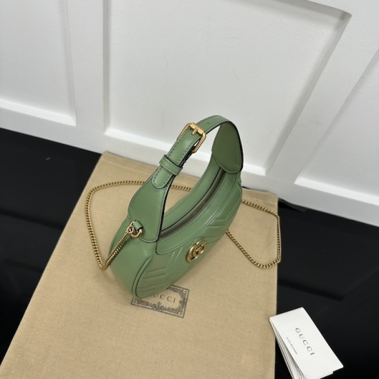 Gucci GG Marmont mini shoulder bag green 699514 Gucci GG Marmont mini shoulder bag green 699514