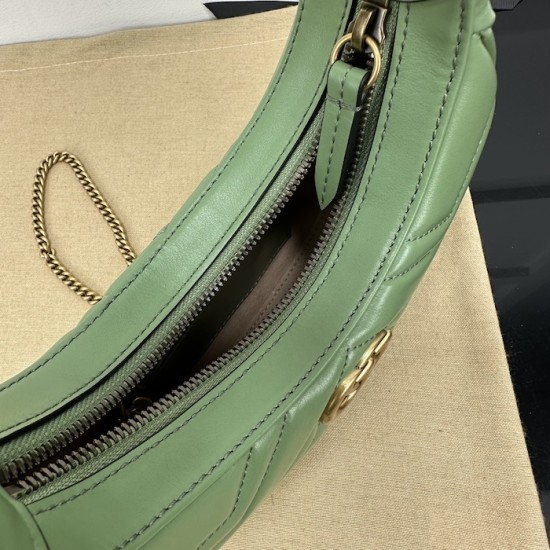 Gucci GG Marmont mini shoulder bag green 699514 Gucci GG Marmont mini shoulder bag green 699514