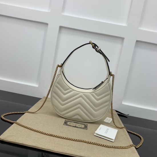 Gucci GG Marmont mini shoulder bag white 699514 Gucci GG Marmont mini shoulder bag white 699514