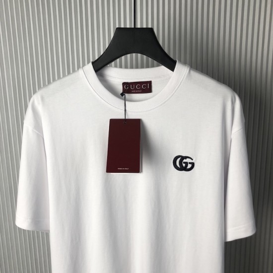 Replica Gucci Cotton Jersey T-Shirt - Premium Designer Cotton Apparel Replica Gucci Cotton Jersey T-Shirt in White - Luxury Designer Tee
