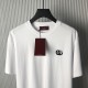 Replica Gucci Cotton Jersey T-Shirt - Premium Designer Cotton Apparel Replica Gucci Cotton Jersey T-Shirt in White - Luxury Designer Tee