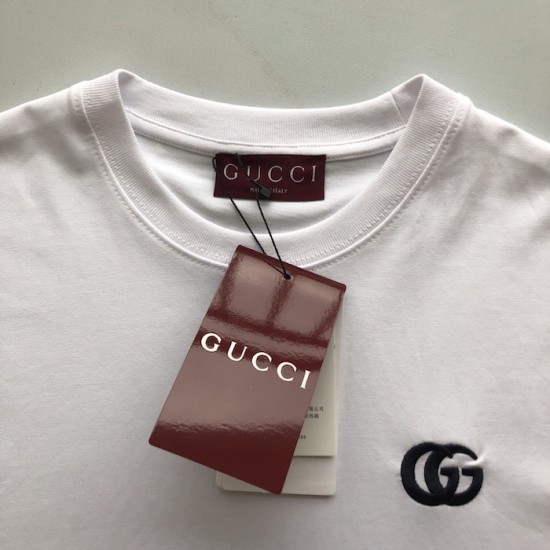 Replica Gucci Cotton Jersey T-Shirt - Premium Designer Cotton Apparel Replica Gucci Cotton Jersey T-Shirt in White - Luxury Designer Tee