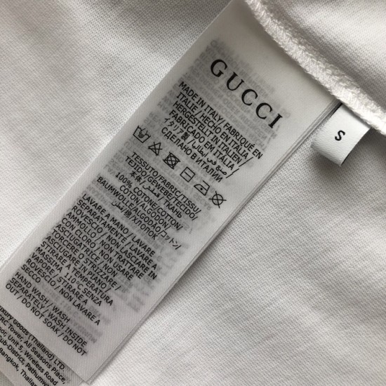 Replica Gucci Cotton Jersey T-Shirt - Premium Designer Cotton Apparel Replica Gucci Cotton Jersey T-Shirt in White - Luxury Designer Tee