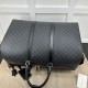 Gucci Black GG Supreme canvas GG duffle bag ‎792075