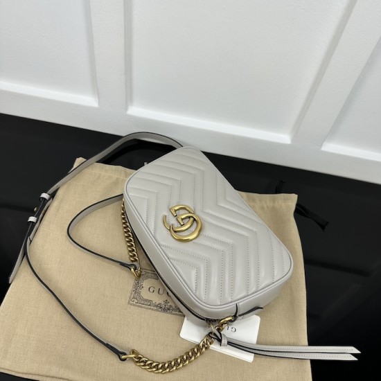 Gucci GG Marmont small shoulder bag Grey 447632