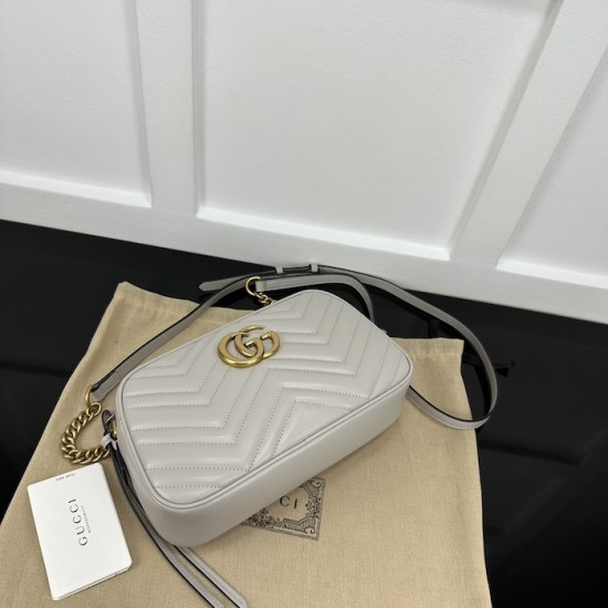 Gucci GG Marmont small shoulder bag Grey 447632