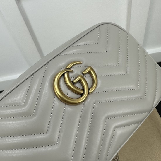 Gucci GG Marmont small shoulder bag Grey 447632