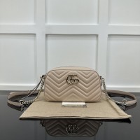 Gucci GG Marmont small shoulder bag nude 447632