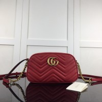 Gucci GG Marmont small shoulder bag Red 447632
