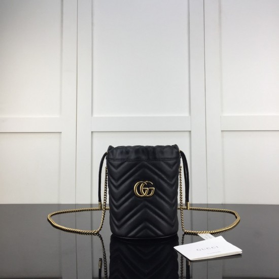 Gucci GG Marmont mini bucket bag Black ‎575163