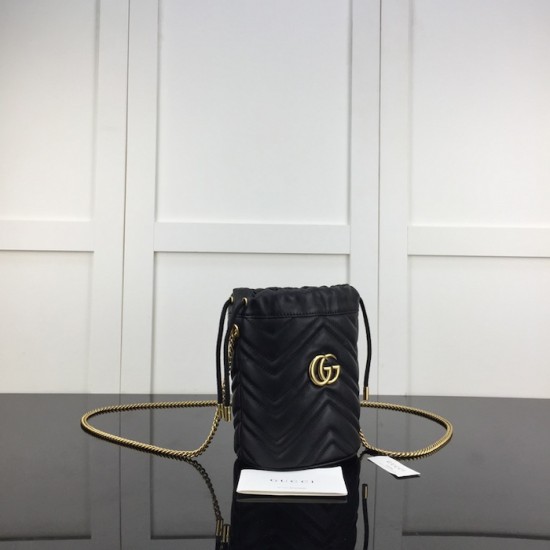 Gucci GG Marmont mini bucket bag Black ‎575163