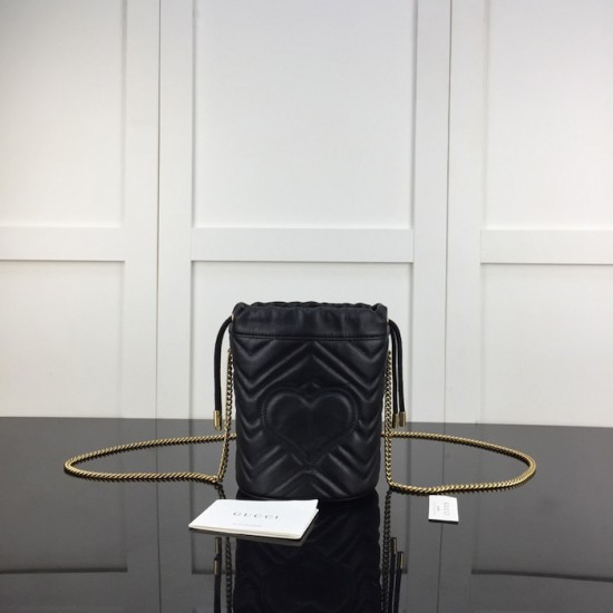 Gucci GG Marmont mini bucket bag Black ‎575163